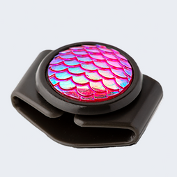 knotbots shoelace lock, black with red scale top