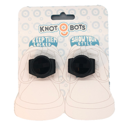 Packaging display for pair of knotbot shoelace locks