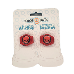 Hanger  card for pair of knotbot shoelace locks