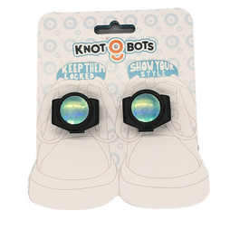 Hanger  card for pair of knotbot shoelace locks