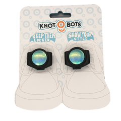 Hanger  card for pair of knotbot shoelace locks