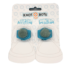 Hanger  card for pair of knotbot shoelace locks